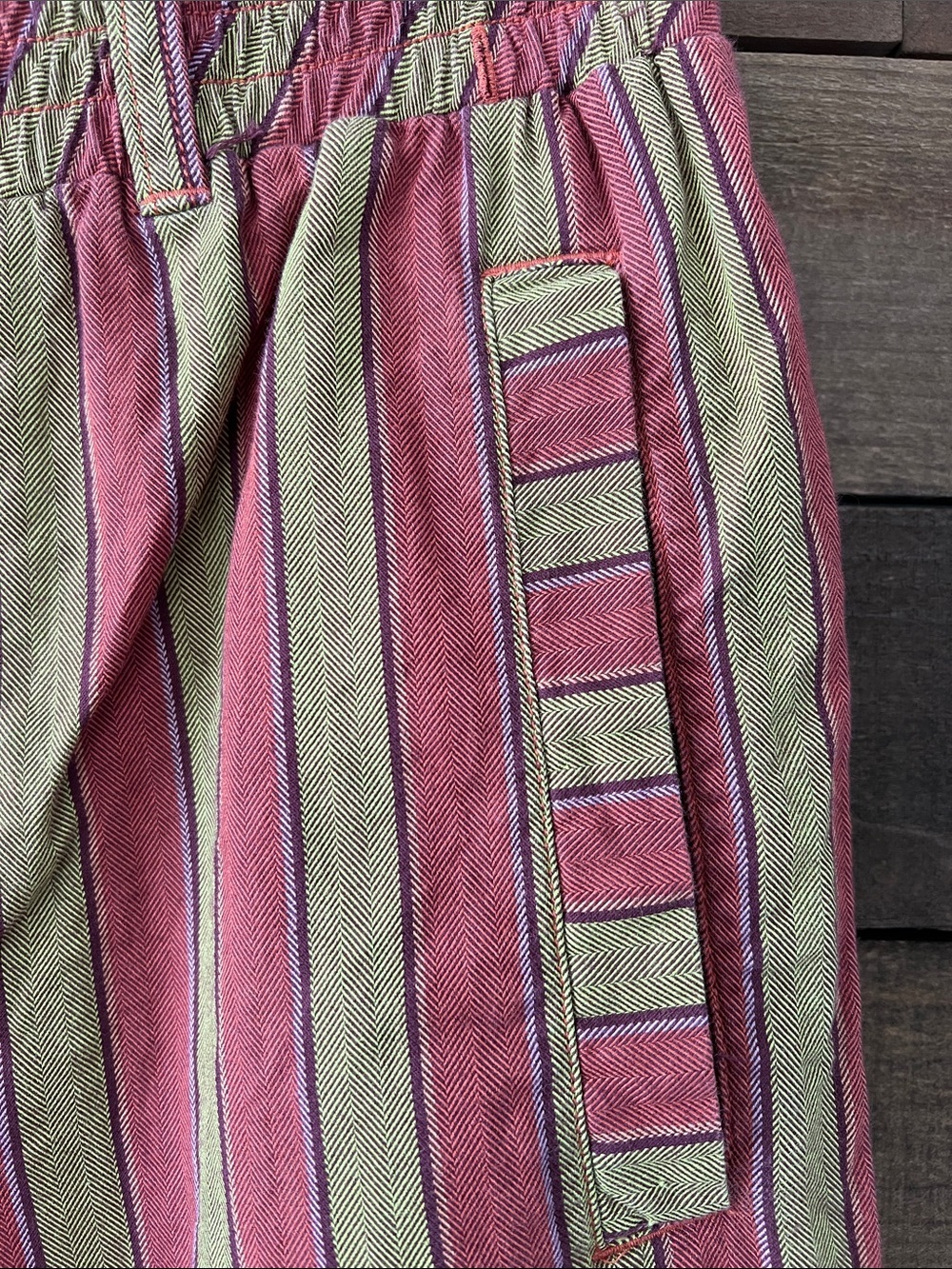 Free People Women's Marielle Pull-On Pants in Carnival Baja Combo Size Small - Picture 5 of 9